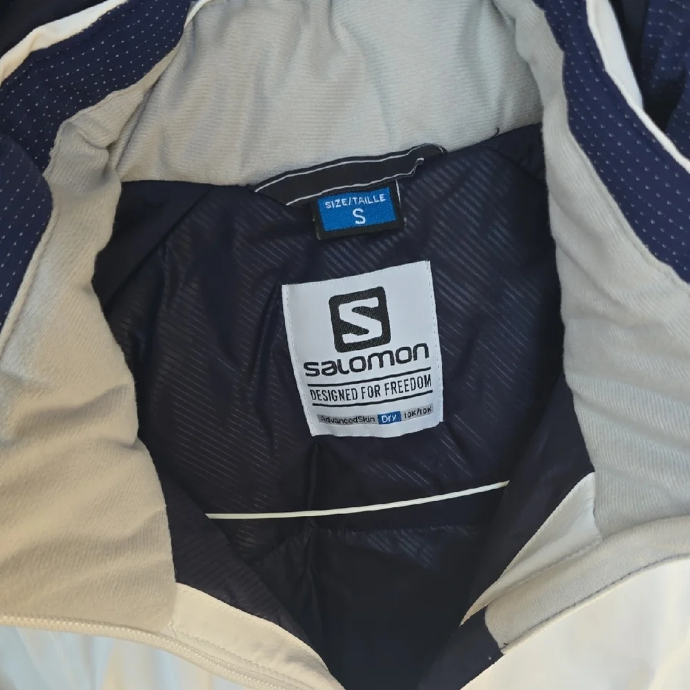 Salomon Brillant Damen Detachable Hooded Ski Jacket Sz S - Picture 3 of 10